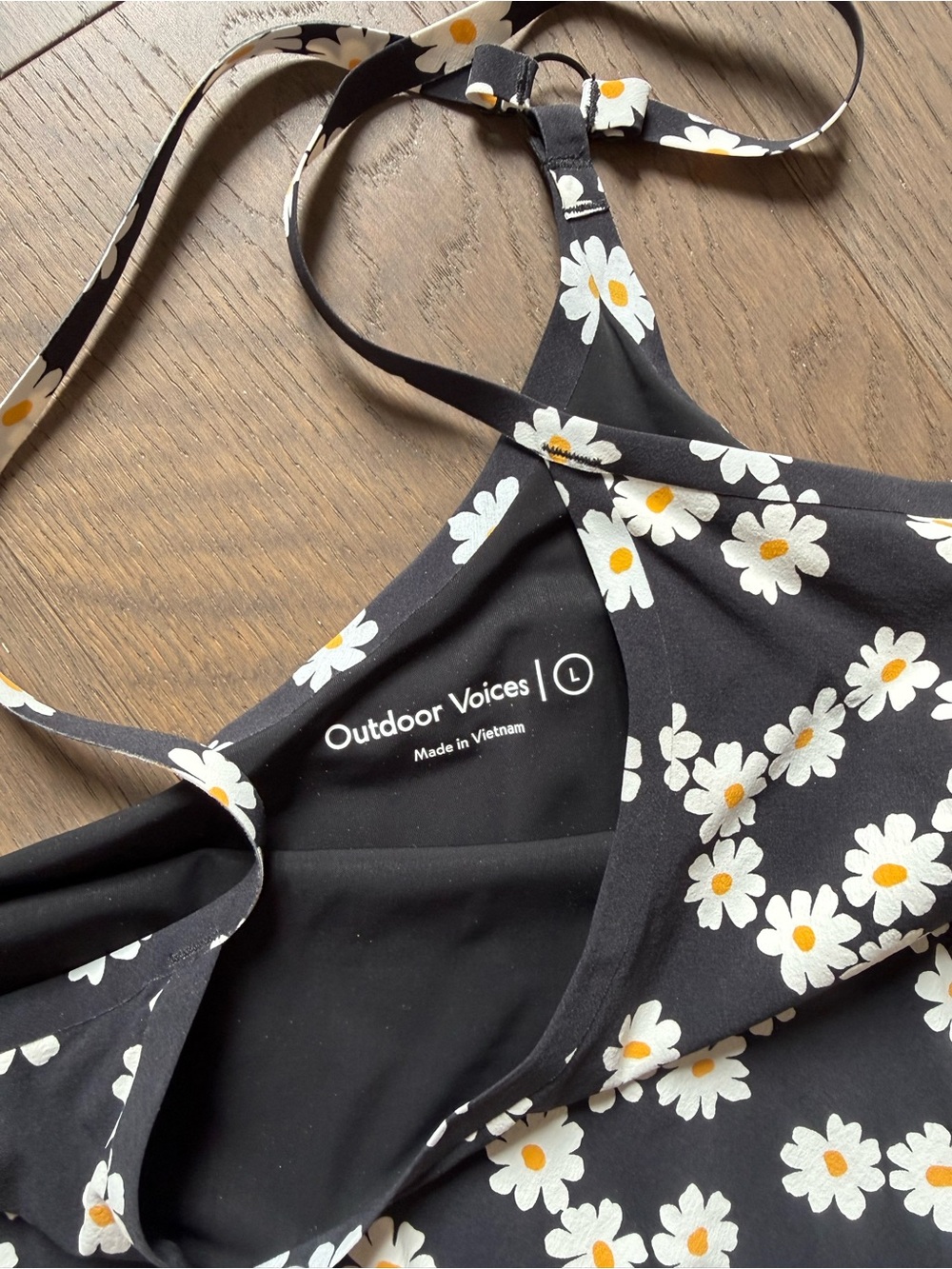 Outdoor Voices Black Daisy-Print Athletic Dress - Picture 2 of 2